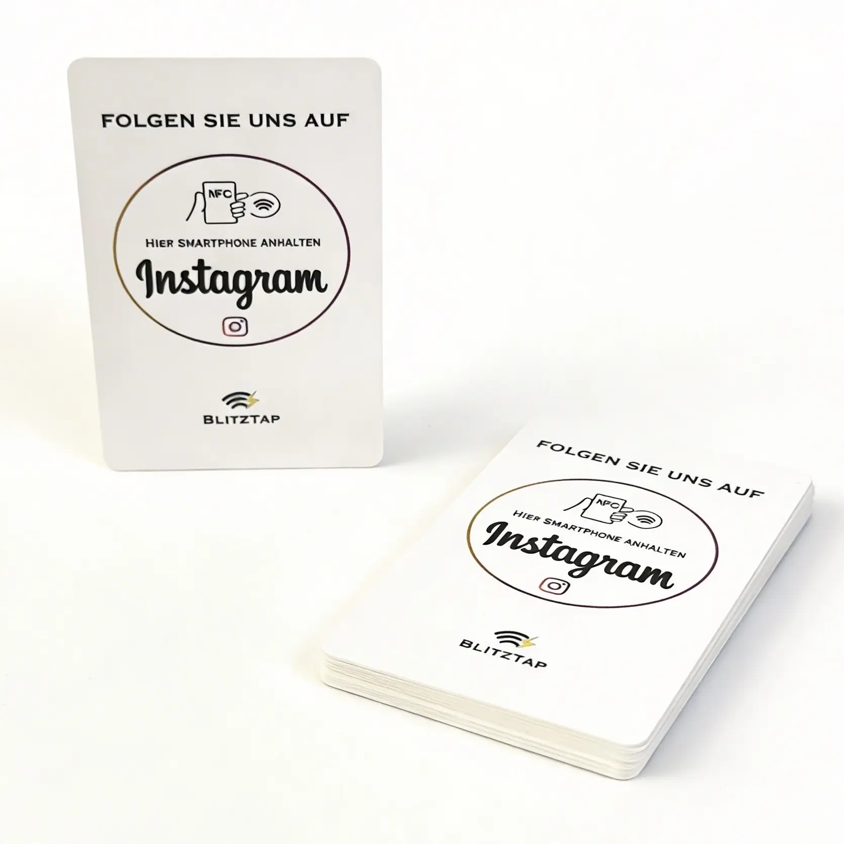 10 NFC INSTAGRAM KARTEN PREMIUM WEISS